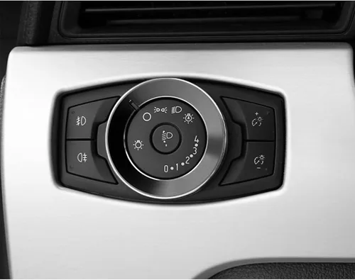 Vista 7 de x xotic tech Anillo de cubierta de botón para interruptor de luz antiniebla, compatible con Ford Mustang 2015-2023, F-150 2015-2020, accesorios Negro