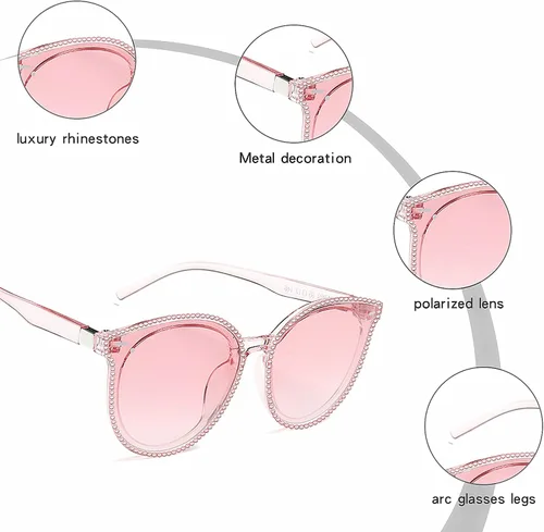Vista 4 de Shinyeye Gafas de sol de cristal para mujer gafas polarizadas con protección UV