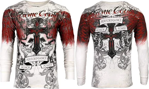 Vista 2 de Xtreme Couture by Affliction Camiseta térmica para hombre Carnivore