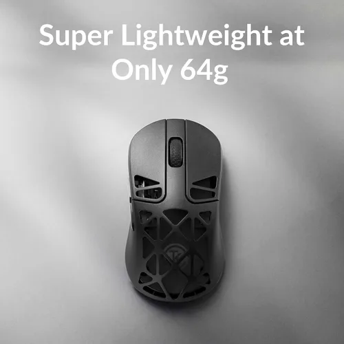 Vista 7 de Keychron M3 Mini 4K Ratón inalámbrico Bluetooth 5.1/2.4 GHz/con cable óptico, ultra ligero de 65g con sensor programable PixArt 3395 de hasta 26,000