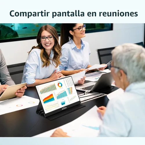 Vista 6 de InnoView Monitor portátil, 15.6 pulgadas FHD 1080P HDMI USB C segundo monitor externo para computadora portátil, escritorio, MacBook, teléfonos