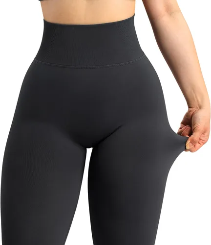 Vista 2 de MOOSLOVER - Leggings de entrenamiento levanta glúteos sin costuras, de cintura alta para mujer. Pantalones para yoga ajustados de compresión
