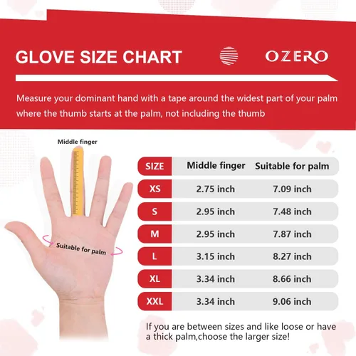 Vista 6 de OZERO Guantes impermeables de invierno para hombres guantes de mujer para correr con pantalla táctil