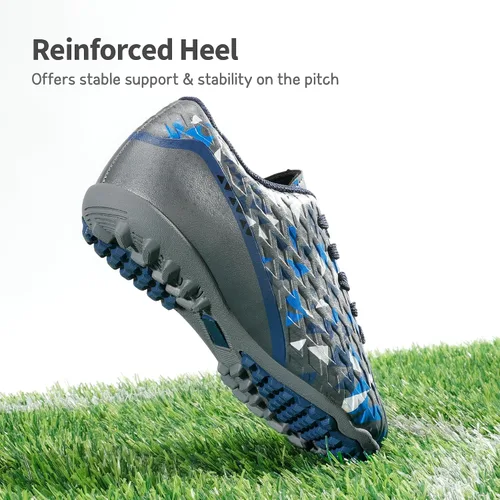 Vista 6 de DREAM PAIRS Zapatos de fútbol para césped artificial para niños y niñas con cordones para niños pequeñosgrandes