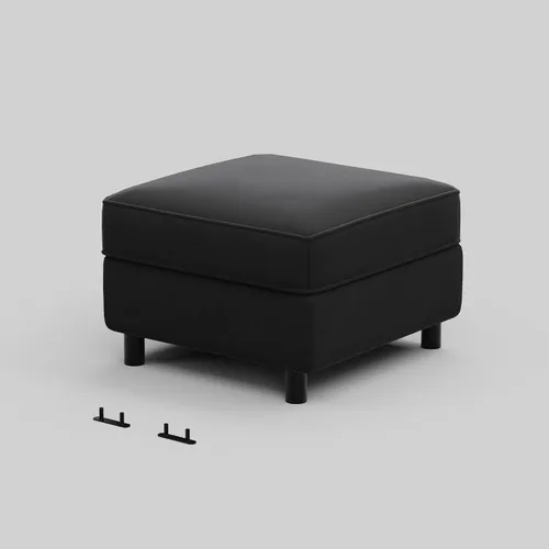 Vista 20 de Belffin Módulo modular de respaldo para sofá seccional para sofá seccional apoyabrazos/respaldo (juego de 4) terciopelo negro