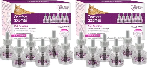 Vista 9 de Comfort Zone Recambio de difusor calmante para gatos, 1 paquete – Los recambios de feromonas calmantes para gatos ayudan a reducir la ansiedad