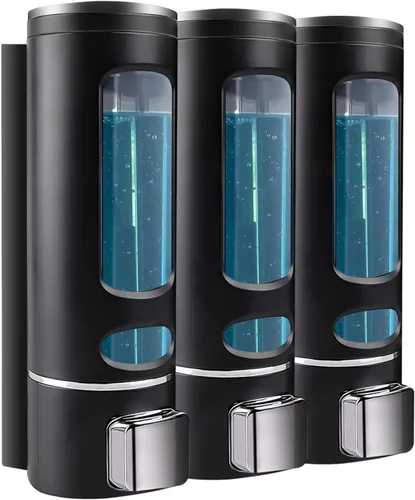 Vista 9 de Dispensador de champú y acondicionador, 13.5 fl oz, dispensador de champú