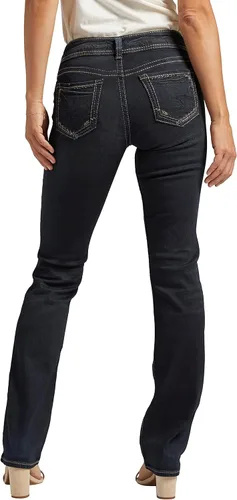 Vista 3 de Silver Jeans Co. Jeans ajustados de tiro medio Suki para mujer, Ind