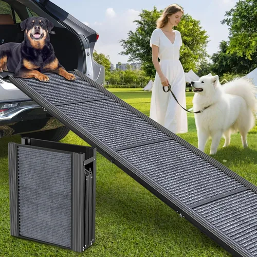 Vista 9 de Rampa para perros para coche camión de 63 pulgadas de largo x 17