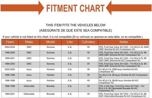Vista 2 de Kit A/C AC Compresor para Olds S10 Pickup con embrague Blazer