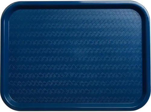Vista 2 de Carlisle FoodService Products CT121614 Bandeja estándar para cafetería/comida rápida, 12 x 16 pulgadas, azul