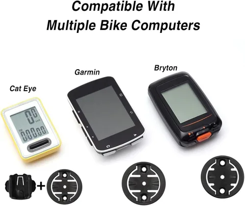 Vista 4 de Manija de montaje para computadora de bicicleta, peso doblado integrado de fibra de carbono para ojo de gato Bryton Series Computer Extend Bracket