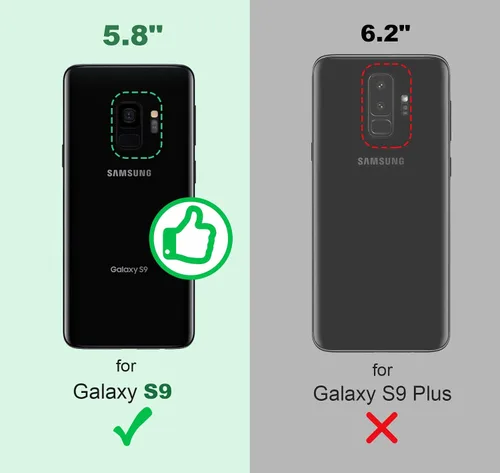 Vista 2 de Silverback Funda transparente para Galaxy S9 con soporte de anillo, amortiguador de golpes protector a prueba de golpes para Samsung Galaxy S9