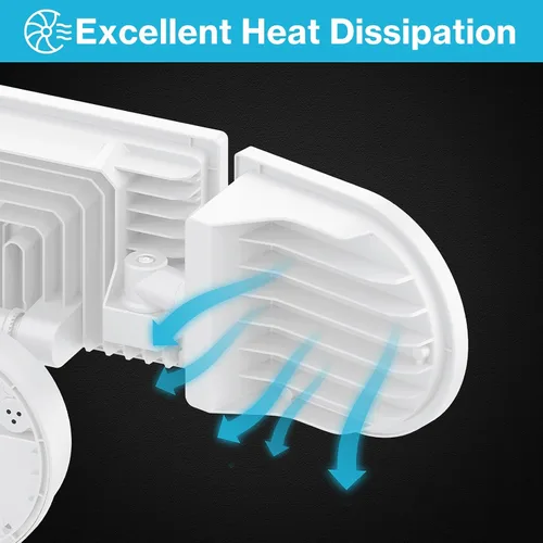 Vista 7 de Olafus Luces de inundación de 130 W para exteriores, luz de inundación LED súper brillante de 13000 lúmenes, lámpara de inundación IP65 impermeable