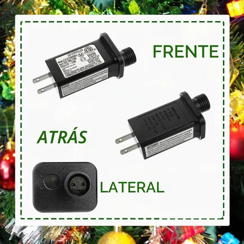 Vista 3 de Controlador LED de repuesto para transformador de 12 V, 6 W, clase 2, con 8 modos de suministro para cadena de luces de Navidad, decoraciones