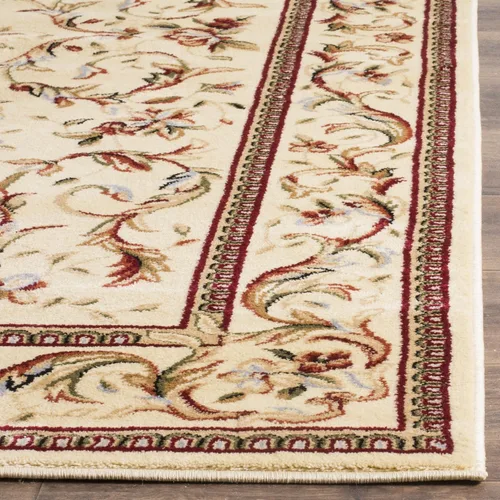 Vista 3 de SAFAVIEH Lyndhurst Collection - Alfombra para pasillo, 2 pies 3 pulgadas x 6 pies, marfil y marfil, diseño tradicional oriental, no desprende pelusa