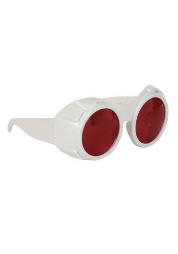 Vista 4 de Gafas de Visión Hiper Blanca/Roja para Adultos Accesorios de Científico Loco Multicolor