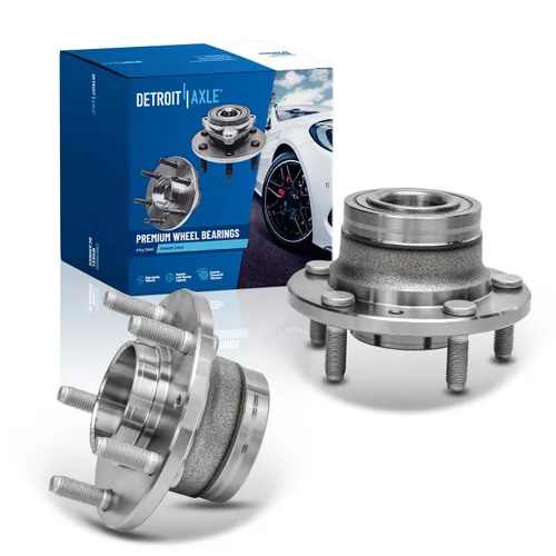 Vista 15 de Detroit Axle - Par de cojinetes de rueda delantera/trasera para Ford Edge 11-14, 09-19 Flex, 13-19 Police Interceptor Sedan, 14-18 Police Sedan