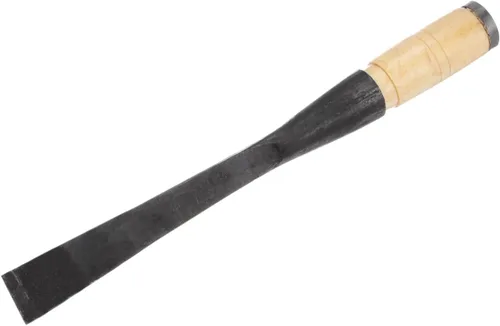 Vista 3 de HARFINGTON Cincel de madera recto de 1-1/9 pulgadas, hoja de borde biselado, herramientas de mano para carpintería con mango redondo para tallar