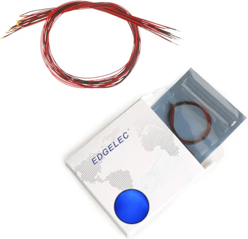 Vista 8 de 20pcs 0402 0603 0805 1206 pre cableado SMD LED diodo emisor de luz micro litz longitud 7.8 pulgadas soldado blanco rojo verde amarillo azul naranja