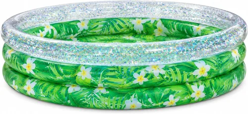 Vista 6 de Poolcandy Piscinas inflables para hasta 3 adultos (piscina inflable iluminada con luces LED tropicales para el día y la noche)