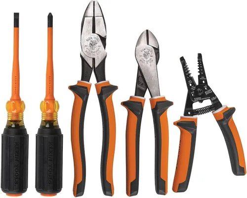 Vista 5 de Klein Tools Kit de herramientas manuales y juego de destornilladores aislados (28 piezas)