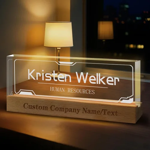 Vista 22 de Regalos personalizados para el día del jefe para hombres y mujeres, placa de nombre personalizada para escritorio, regalos personalizados