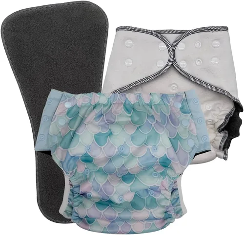 Vista 38 de EcoAble Juego de pañales de tela nocturna para niños grandes, de 6 a 16 años Bragas protectoras para necesidades especiales para incontinencia