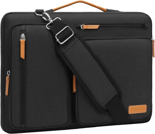 Vista 30 de MOSISO 360 Bolsa de hombro protectora para laptop de 13.3 pulgadas, 13-13.3 pulgadas Azul (Air Blue)