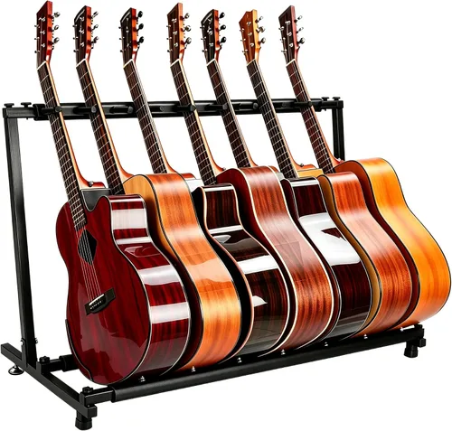 Vista 9 de 5 soportes para guitarra con diseño plegable, soporte de guitarra