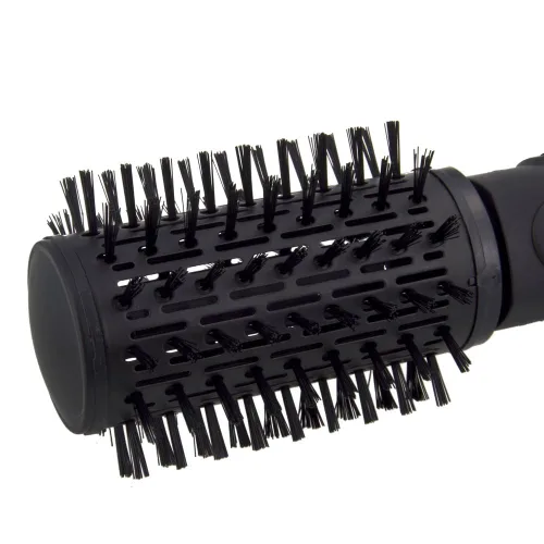 Vista 2 de Peine redondo rotador para el cabello Infiniti Pro Spin Air, con aire caliente, 2 pulgadas, color oscuro, de Conair, Estilizador rotativo, giro
