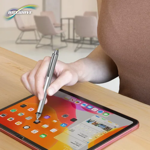 Vista 7 de BoxWave Lápiz capacitivo compatible con Samsung Galaxy Z Fold 3, lápiz capacitivo DualTip, punta de fibra de disco con punta de disco