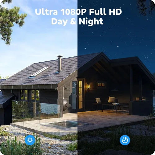 Vista 8 de CAMCAMP Outdoor Security Camera Wireless 2.4G/5G WiFi Connect【Plug-in Power】Pan-Tilt- Zoom Control, 355° View, Full Color Night Vision, Motion
