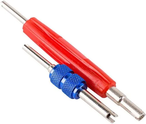 Vista 6 de Kit de núcleo de válvula de aire acondicionado para automóvil, aire acondicionado, R12, R134a, válvula de neumático de refrigeración, herramienta