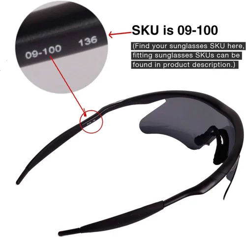 Vista 6 de Walleva Vented Replacement Lenses or Lenses with Black Nosepad for Oakley M Frame Heater - Multiple Options Available