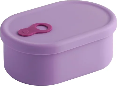 Vista 15 de Recipiente de comida de silicona coreana con ventilación de vapor, manzana verde 4pc