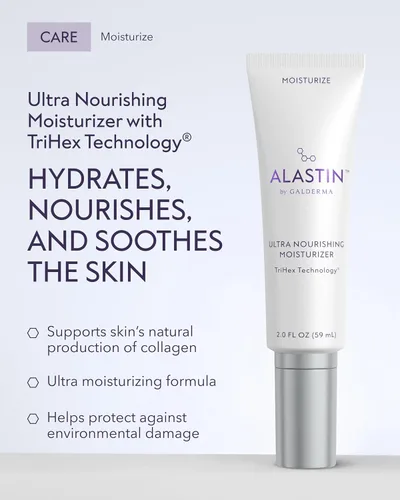 Vista 2 de ALASTIN Skincare Crema hidratante facial ultra nutritiva (2 onzas) Loción hidratante diaria para piel seca Apoya la producción de colágeno