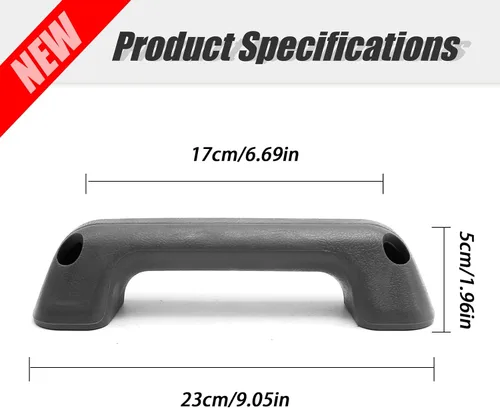 Vista 4 de Tirador de puerta con reposabrazos gris 80940-15G00, repuesto para Nissan Navara Hardbody D21 D22 1986-1997 Reemplazo para Frontier Datsun 720