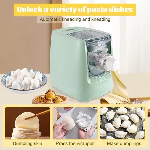 Vista 2 de Máquina eléctrica para hacer pasta, máquina automática para hacer pasta con 13 discos para espaguetis y fettucina y más, máquina para hacer pasta