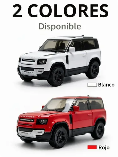 Vista 3 de RASTAR 1/43 Officially Licensed Diecast for Land Rover Defender 90, White
