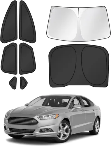Vista 32 de Canvcle Parasol para parabrisas para Tesla modelo Y/3 2017-2025 2026 (compatible con modelos 2025 Y Juniper/2024 Modelo 3 Highland), parasol grueso