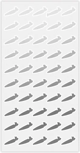 Vista 8 de 50 calcomanías de comida de boda, identificación de alimentos y tarjetas de lugar de elección de menú para asientos de fiesta, indicador de opción
