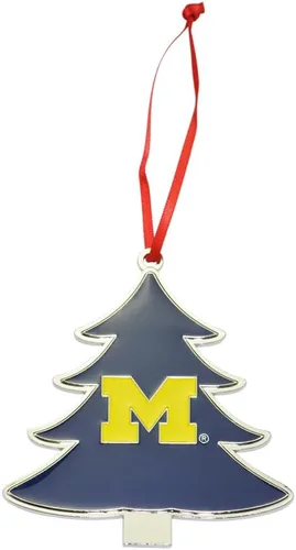 Vista 12 de Alabama Crimson Tide Circle Logo Árbol en forma de adorno de Navidad de metal