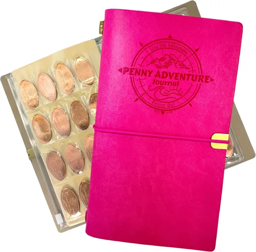 Vista 8 de Pennybandz El Penny Journal tiene capacidad para 146 monedas, el libro definitivo de colección de centavos de recuerdo para tu colección de monedas