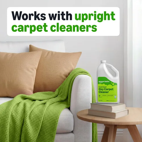 Vista 4 de Amazon Basics Limpiador de alfombras, removedor de manchas de alfombras, aroma fresco, 64 onzas líquidas