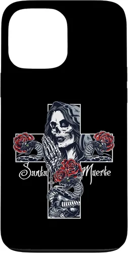 Vista 24 de Funda con diseño de calavera de Santa Muerte para iPhone 17