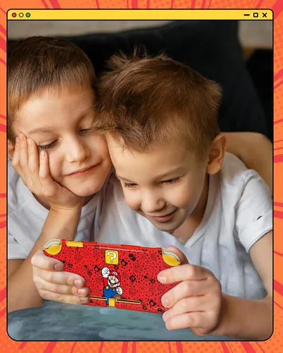 Vista 6 de Xinocy Funda para Nintendo Switch Lite y funda para tarjetas de juego con soporte para 24
