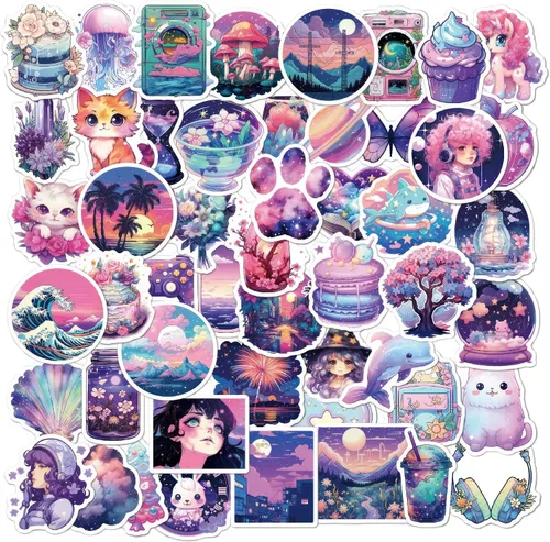 Vista 9 de 50 calcomanías vintage de poción C1-vintage Potion Stickers