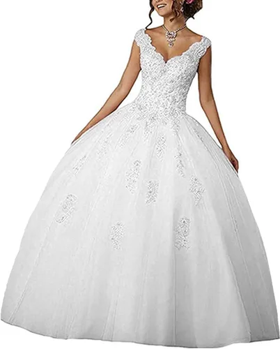 Vista 46 de QXMYOO Vestido de Gala de Quinceañera Sweet 16 Fiesta de Graduación Vestido de Princesa para Adolescentes Negro (Style1-Black)