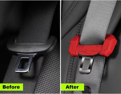 Vista 2 de Clip universal para cinturón de seguridad de coche, protector de hebilla de cinturón de seguridad para automóvil, protector de hebilla de cinturón